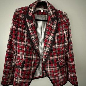 Veronica Beard Red Twead Blazer (Size 4)